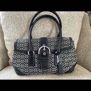 Vintage Monogram Coach Buckle Bag